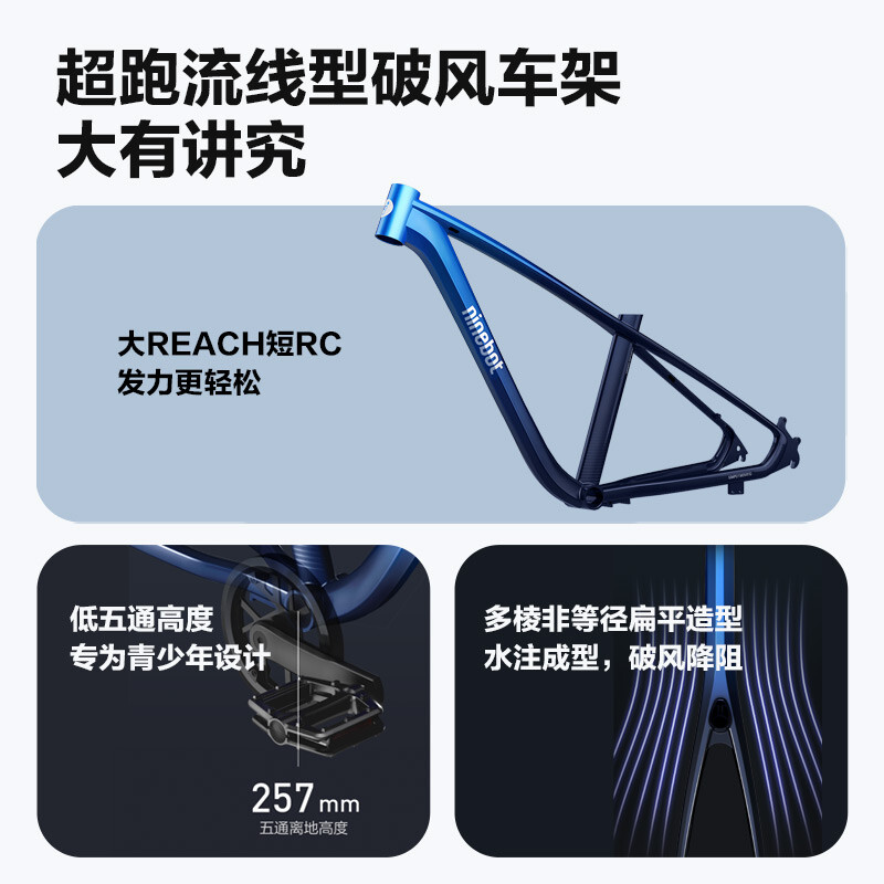Ninebot 九号儿童山地车中大童男孩女孩24英寸单车青少年自行车8-10-12-14岁